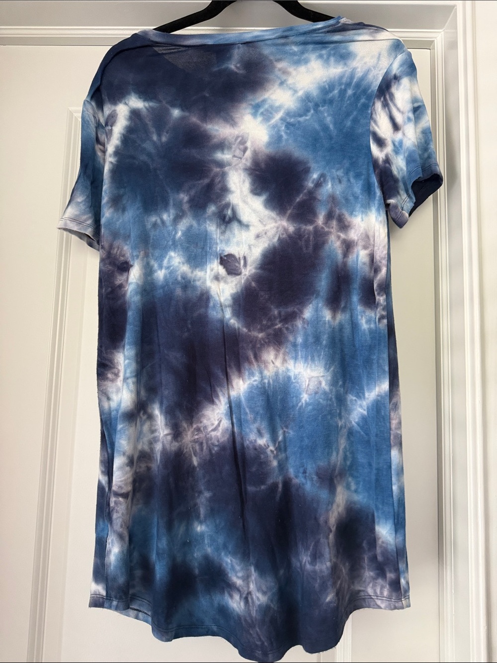 Forever 21 Blue and White Tie-Dye T-Shirt Dress - Picture 2 of 5